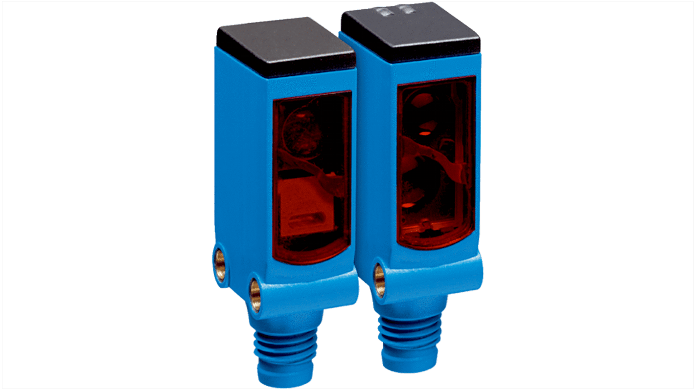 SICK W4S-3 Kubisch Optischer Sensor, Durchgangsstrahl, Bereich 0 → 5 m, Lichtschaltung Ausgang, M8-Steckverbinder
