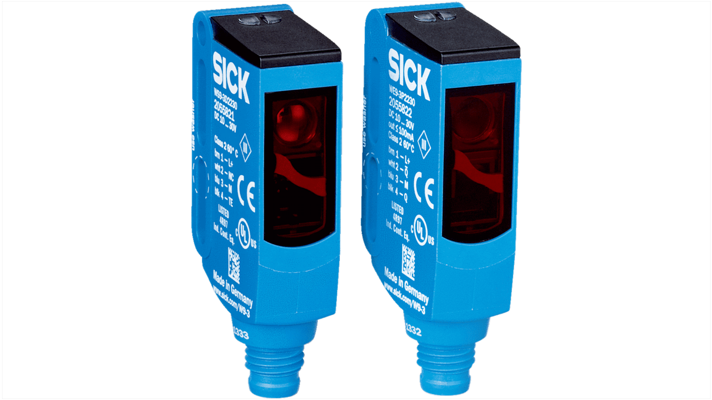 Rs-Online Sensore fotoelettrico Rettangolare SICK a fascio diretto rilevamento 0 → 7 m uscita Commutazione luce/buio