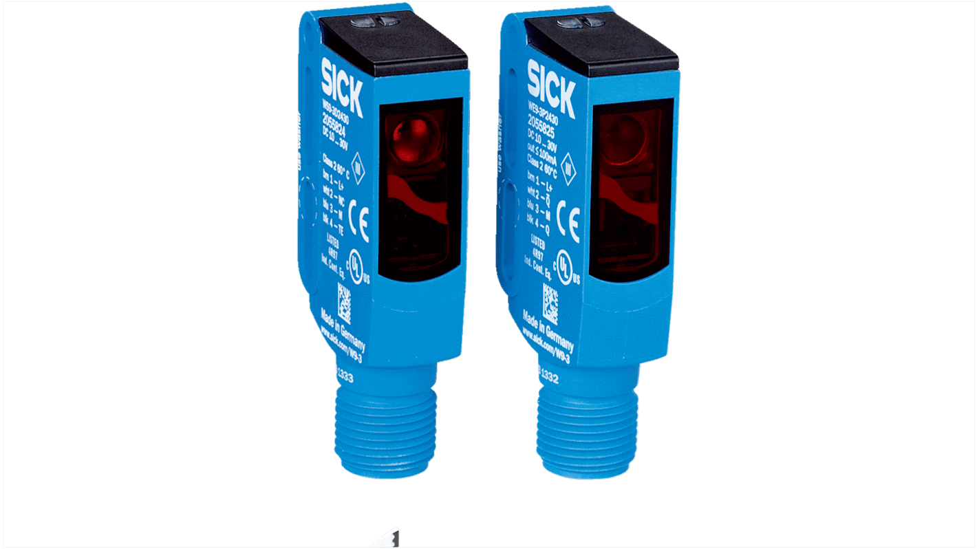 Rs-Online Sensore fotoelettrico Rettangolare SICK a fascio diretto rilevamento 0 10 → m. uscita Commutazione luce/buio