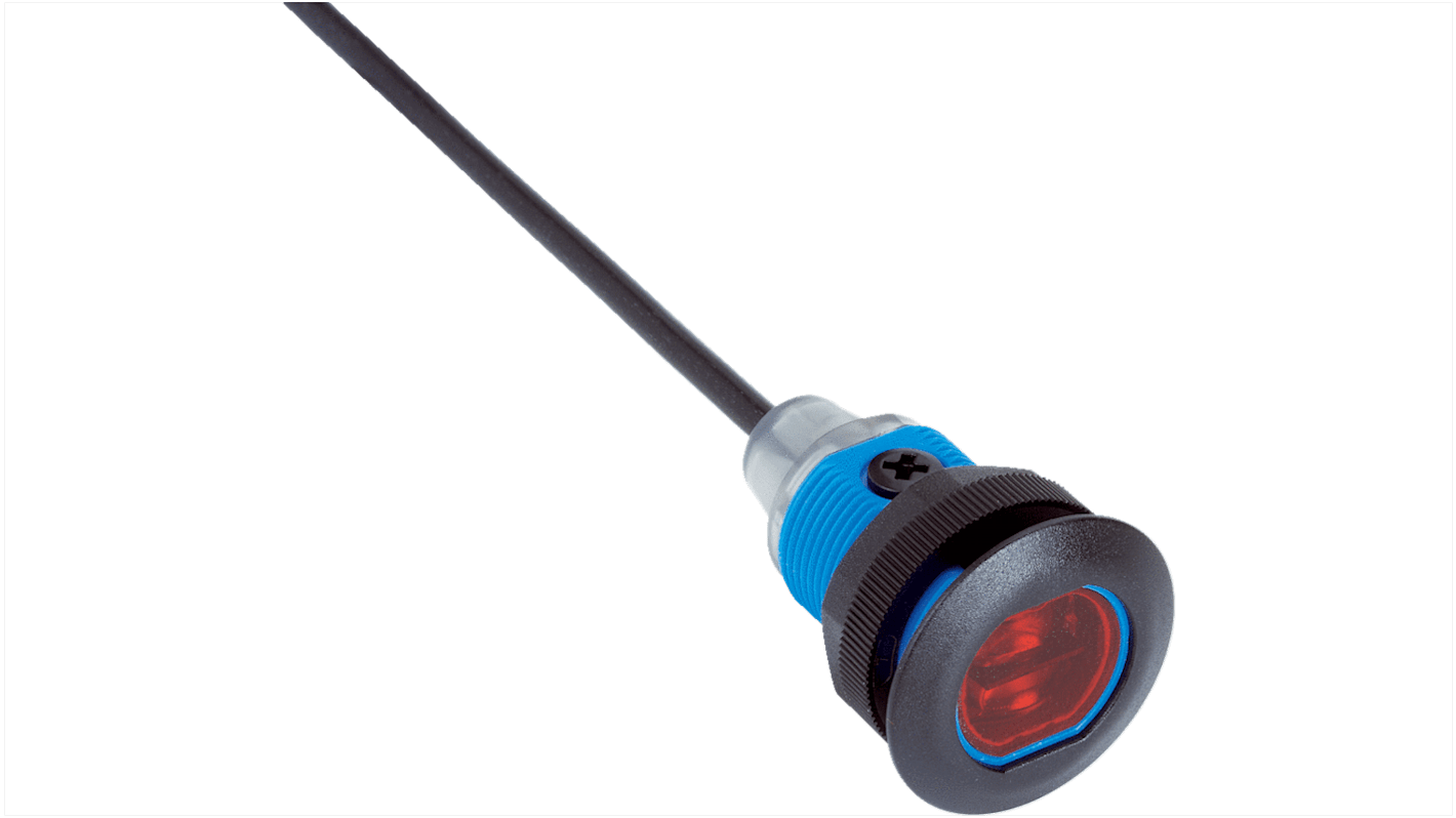 Rs-Online Sensore fotoelettrico Cilindrico SICK rilevamento 3 mm → 115 mm uscita Commutazione luminosa PNP