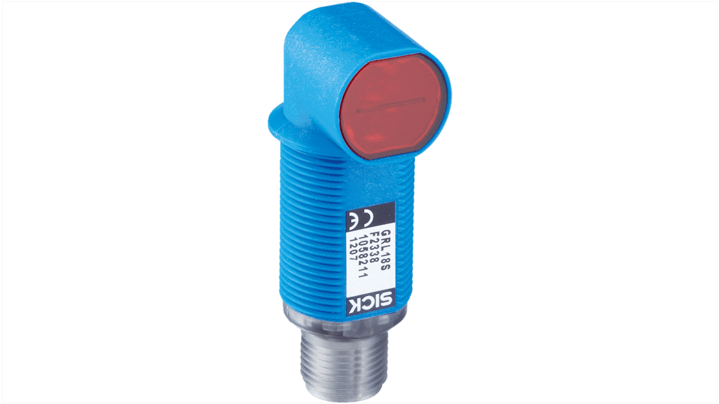 Rs-Online Sensore fotoelettrico Cilindrico SICK rilevamento 5 mm → 1 m. uscita Commutazione luminosa PNP