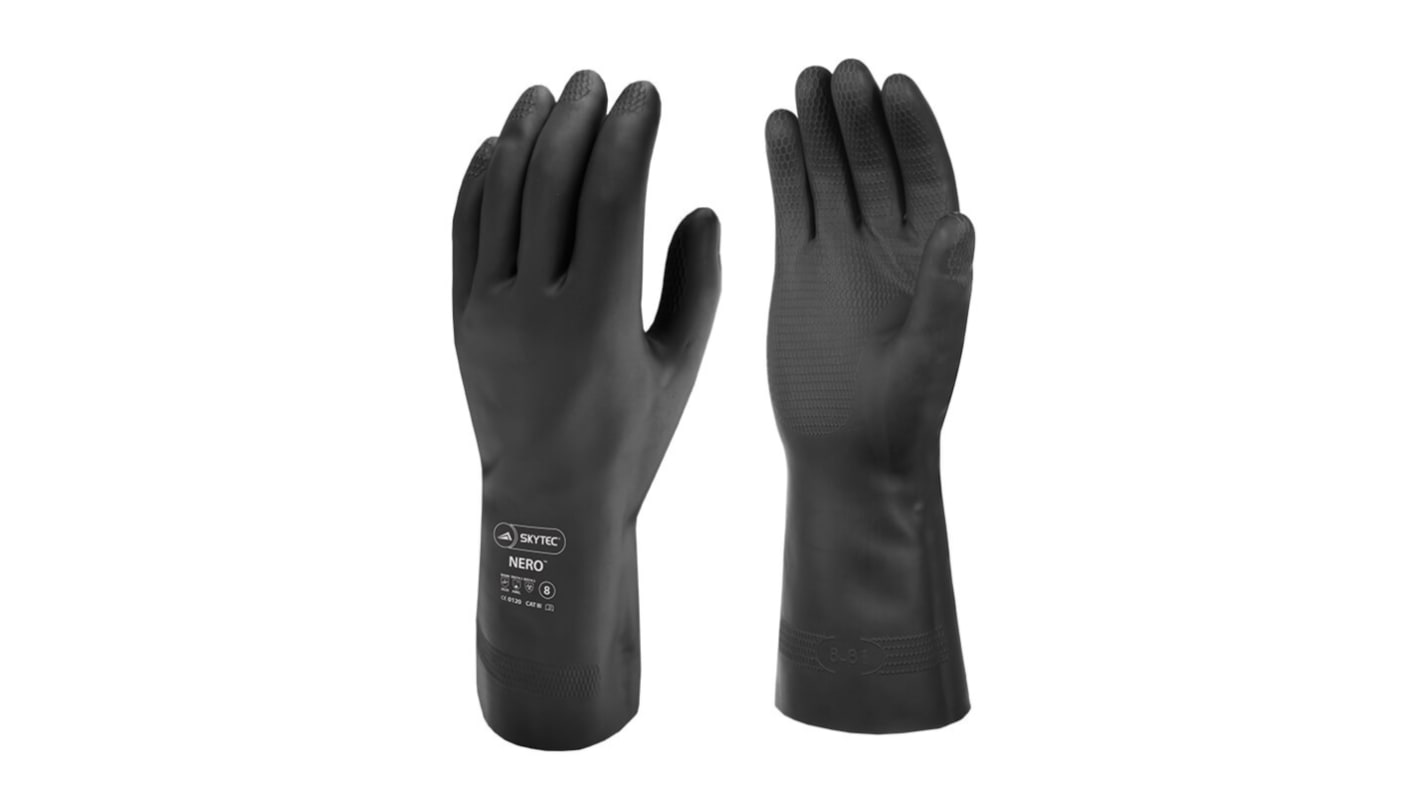 Gants Skytec SKYTEC Nero taille 8, Résiste aux produits chimiques, 1 Paire, Noir