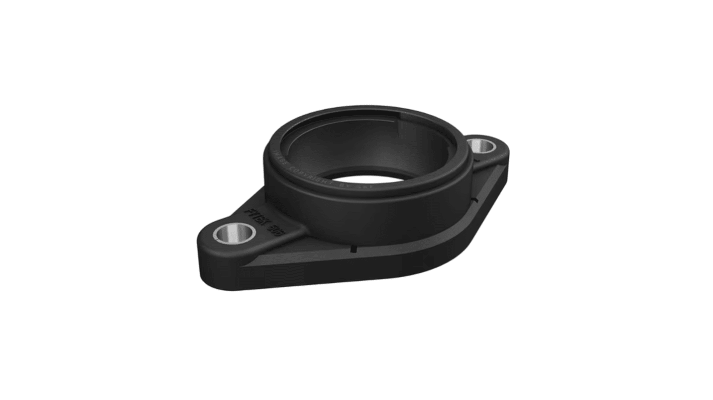 Unité à roulements à bride SKF, diam int 52mm, 2 trous de fixations