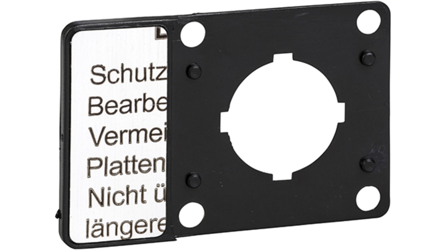 Schneider Electric Legend holder with blank legend plate for Use with Front plate