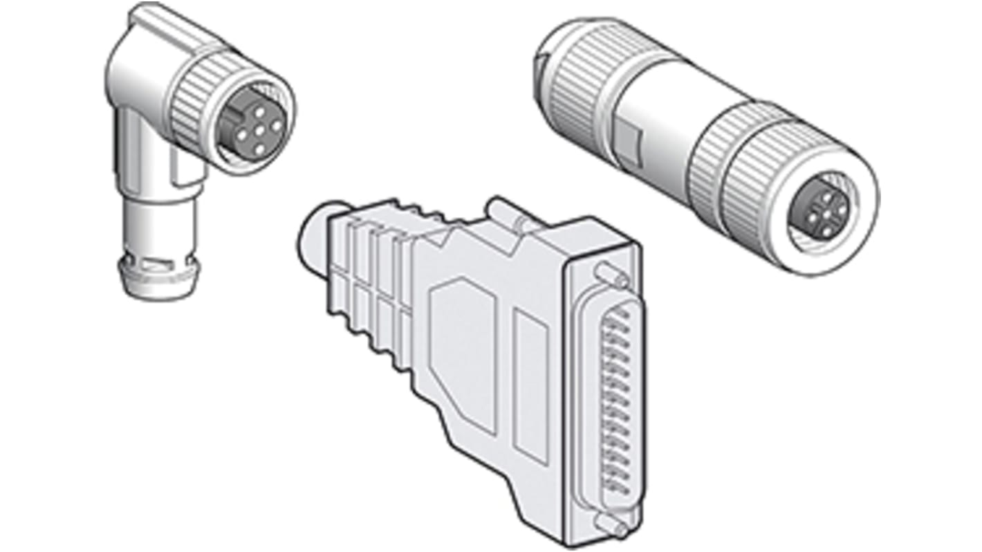 Schneider Electric Circular Connector, Plug, Male, VW3 Series