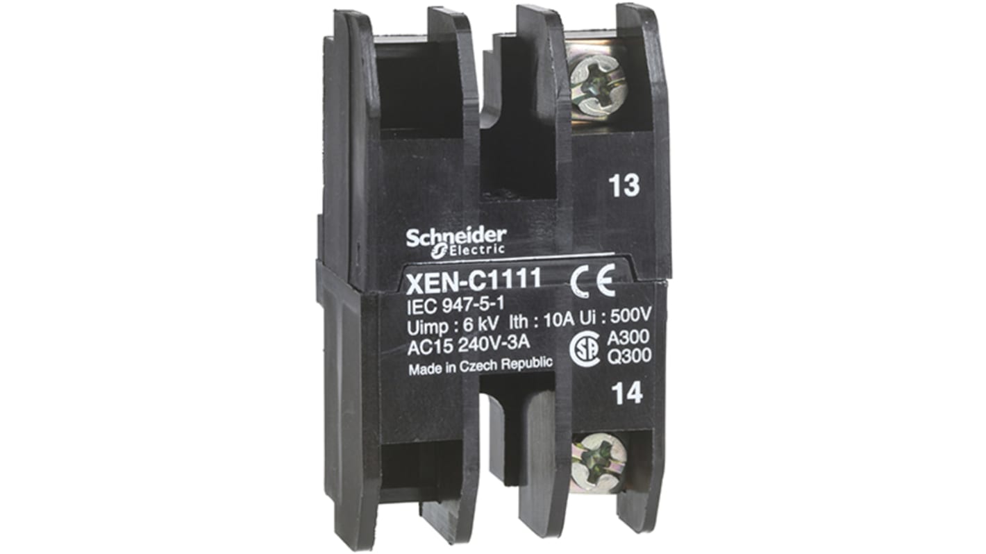 Schneider Electric XENC Series Contact Block, 240V, 2 NO
