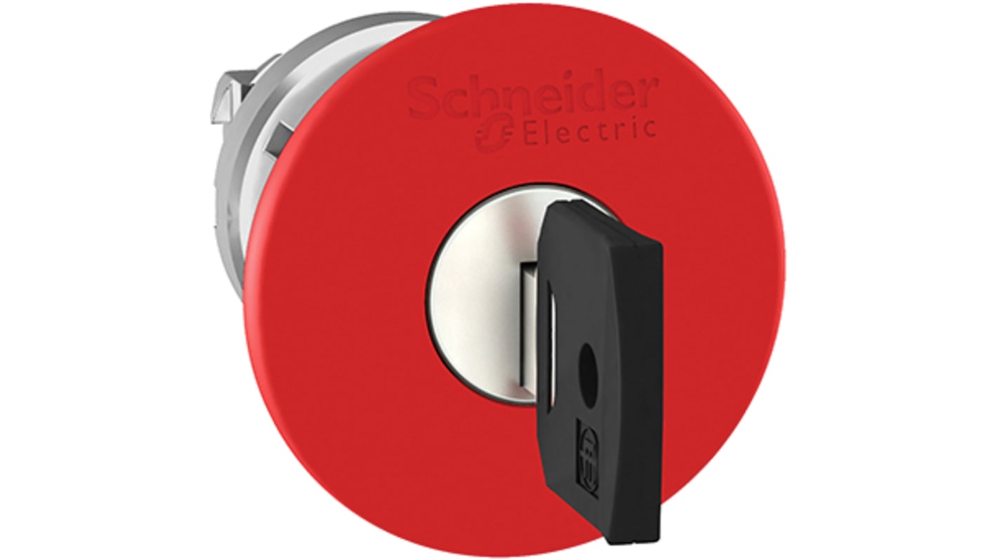 Schneider Electric Harmony XB4 Series, Key Release, Emergency Stop Push Button Head