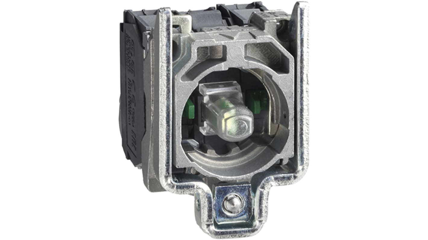 Bloque de luces Schneider Electric ZB4BW0M13, 1 CO, Universal LED, Blanco, 230 → 240V, terminal Roscado