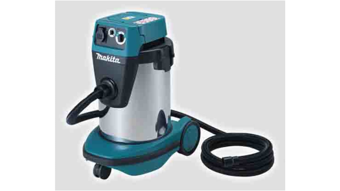 Makita VC3210L Floor Vacuum Cleaner Vacuum Cleaner for Wet/Dry Areas, 5m Cable, 230V ac, Type C - Euro Plug