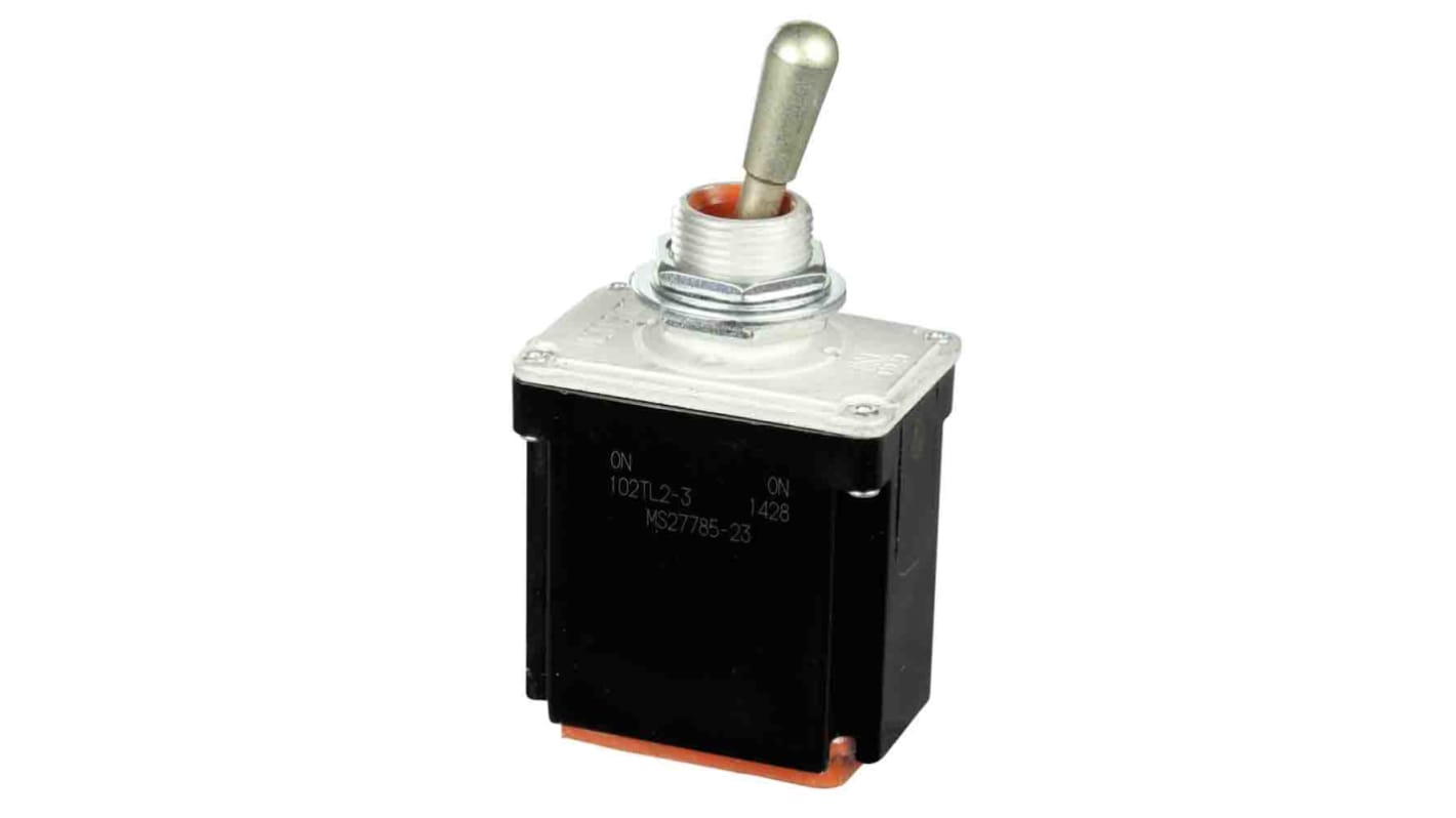 Honeywell Toggle Switch, Bushing Mount, On-On, DPDT, Wire Lead Terminal