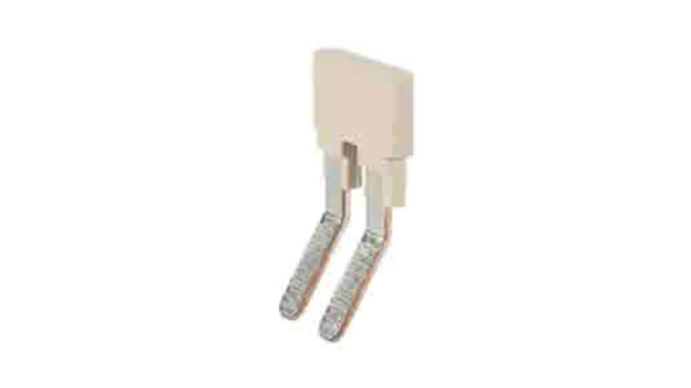 Jumper macho RS PRO de 2 vías, paso 6.1mm, de color Beige