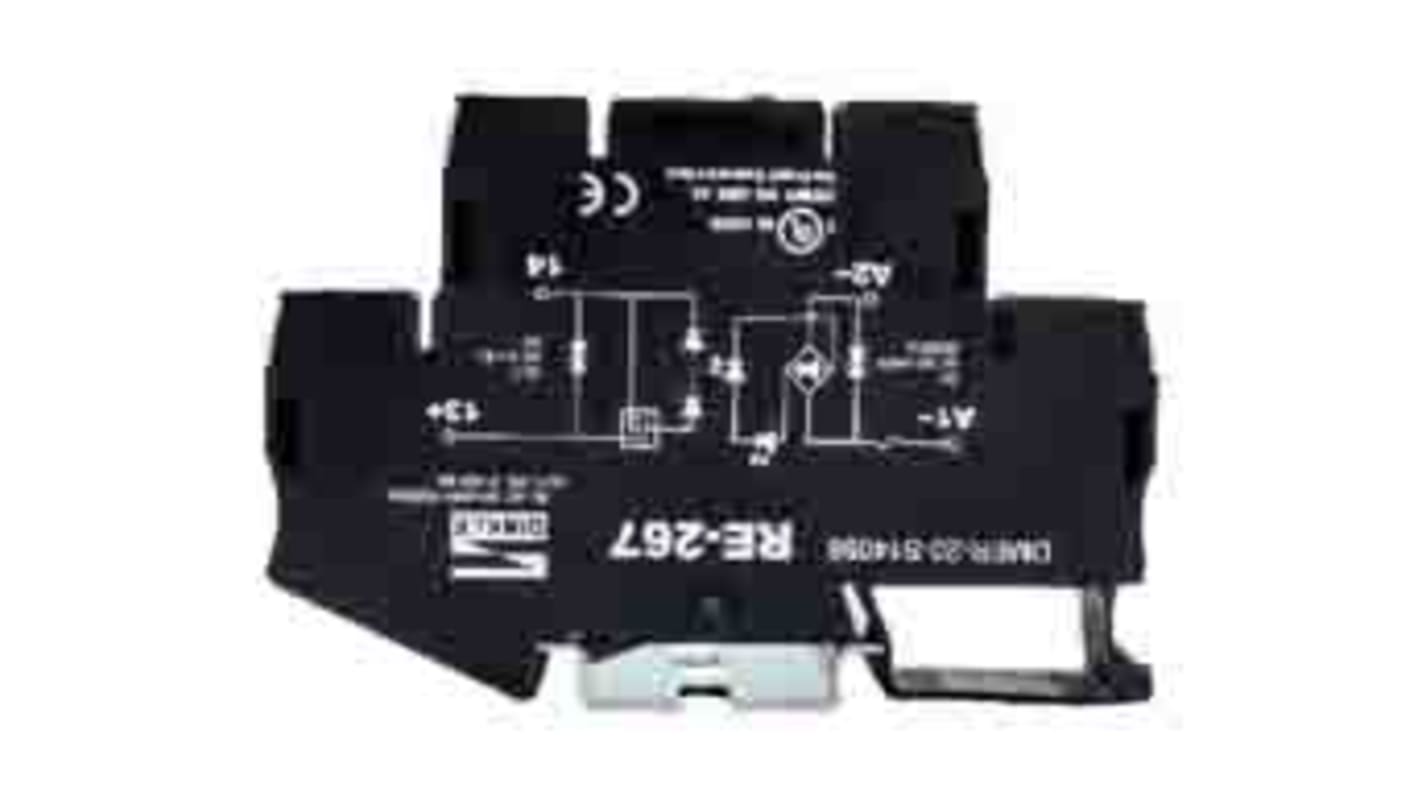 RS PRO Solid State Interface Relay, 265 Vac Control, 6 Adc Load, DIN Rail Mount