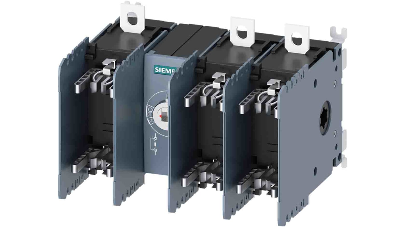 Sezionatore con interruttore Siemens 3KF2312-0MF51, corrente max 125A Integrato, 3, fusibile Misura 2 SENTRON 3KD