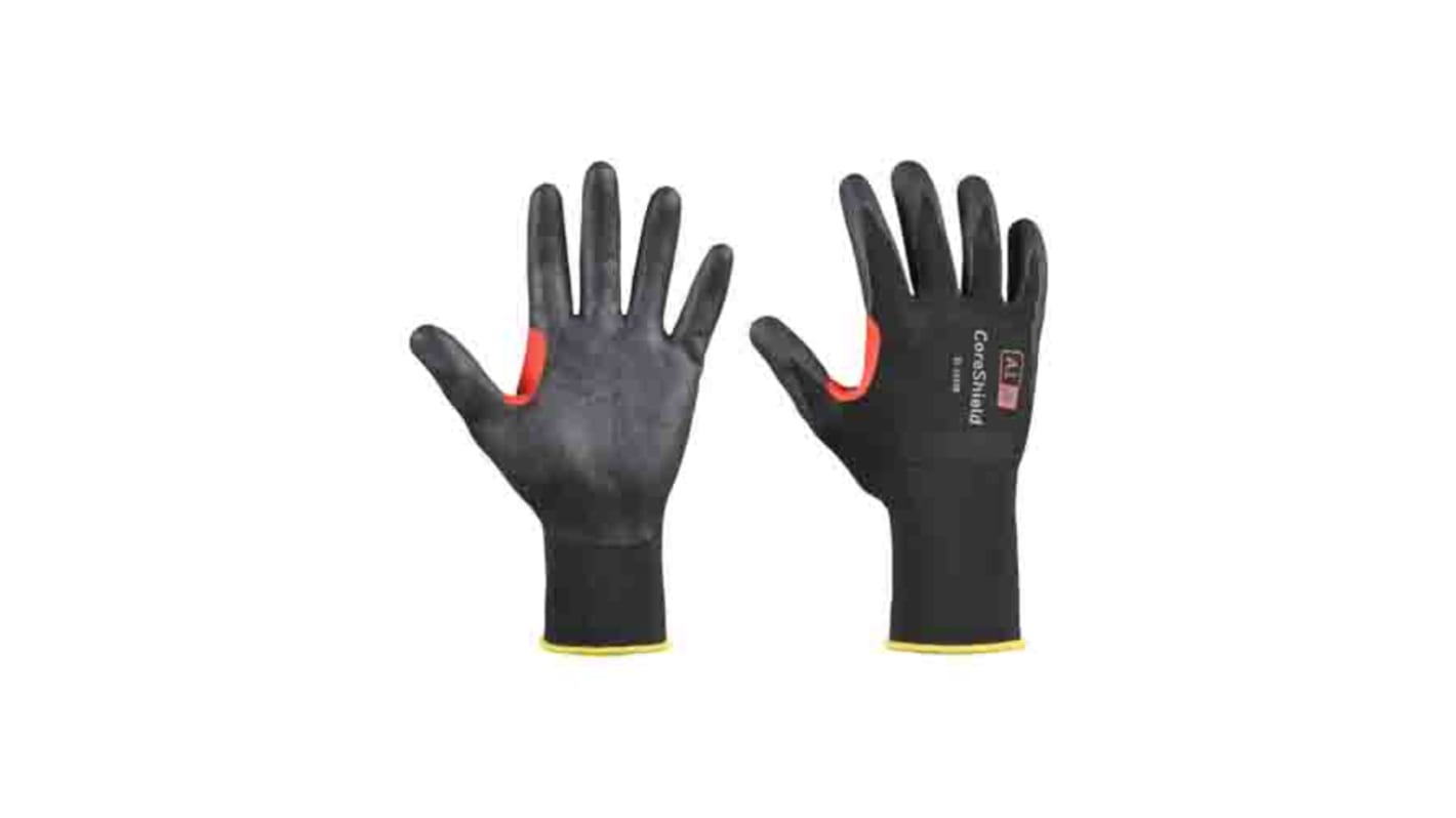 Honeywell Safety CoreShield Black HPPE Gloves, Size 7, Nitrile Foam Coating