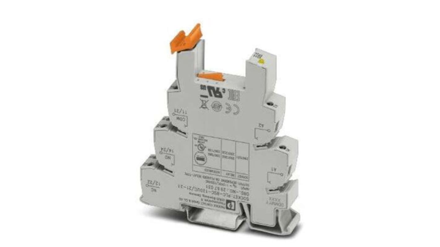 Phoenix Contact PLC-BSC 2 Pin 120V ac/dc DIN Rail Relay Socket