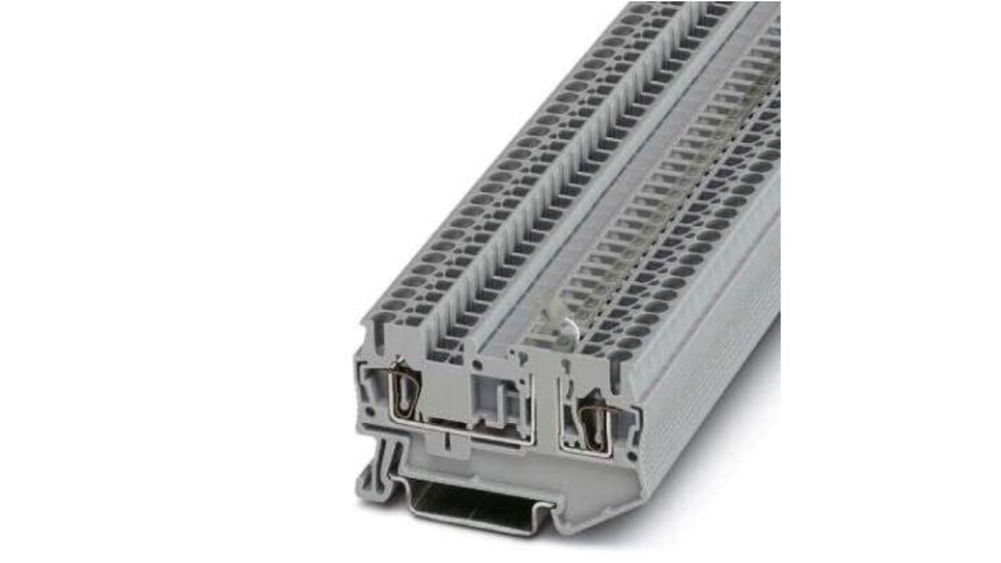 Phoenix Contact 3037802 5-MT, ST 2 Series Grey, 0.08 → 4mm², Spring Cage Termination
