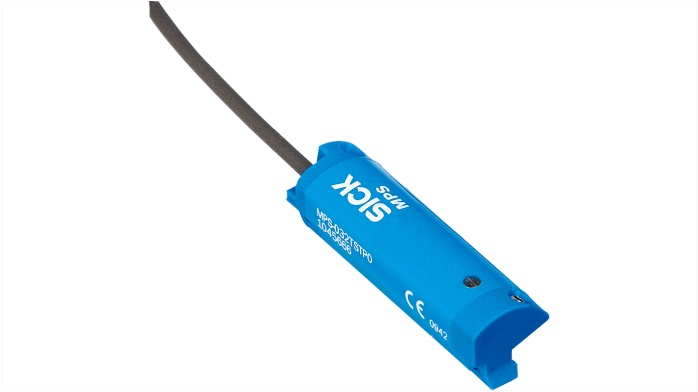 SICK Magnetic Cylinder Sensor - Position Sensor Pneumatic Position Detector, IP67, 15 → 30V dc, MPS-T, with LED