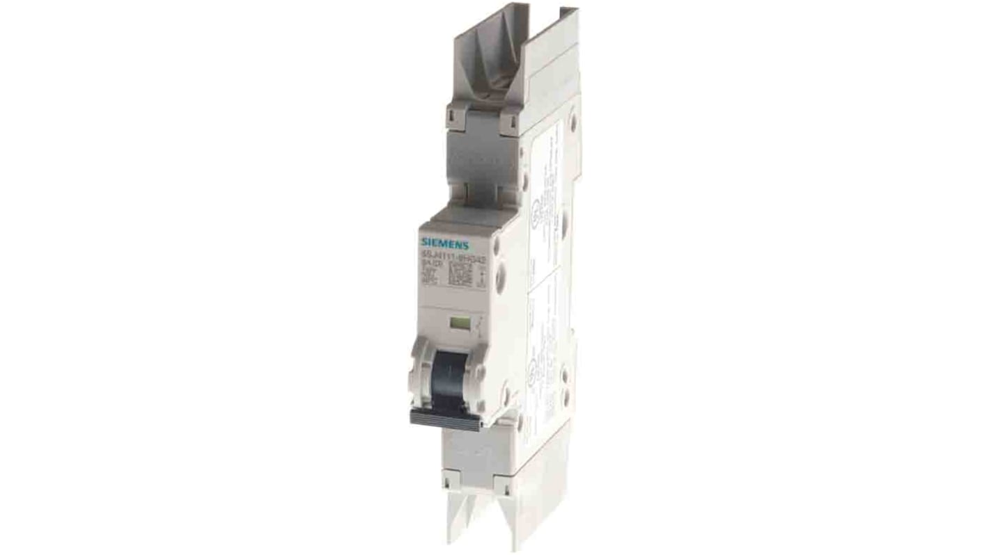 Siemens SENTRON 5SJ4 MCB, 1P, 6A Curve C, 400V AC, 60V DC, 10 kA Breaking Capacity