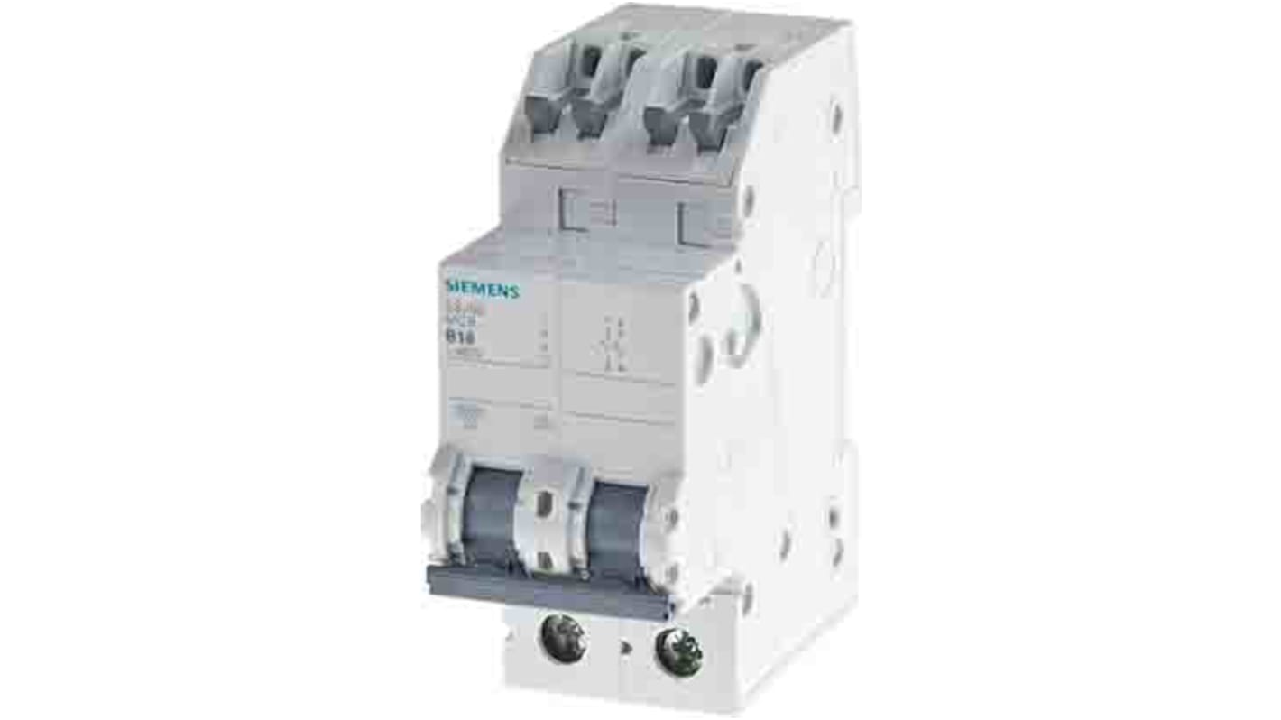 Siemens SENTRON 5SJ4 MCB, 1P, 13A Curve B, 120V AC, 60V DC, 14 kA Breaking Capacity