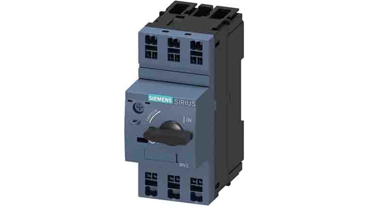 Siemens SIRIUS Thermal Circuit Breaker - 3RV2 3 Pole 400V ac Voltage Rating, 320mA Current Rating