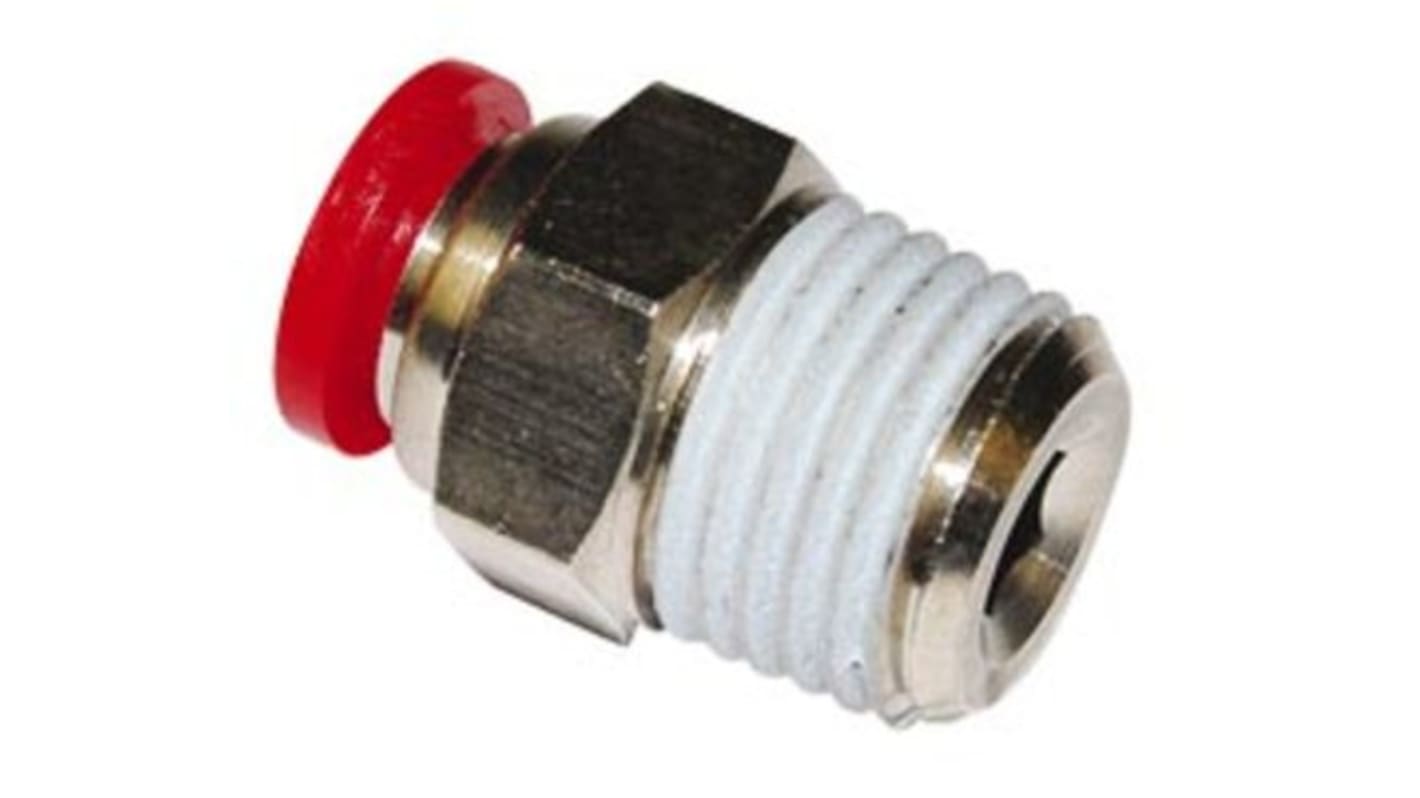 Norgren Pneufit C 12-mm-Steckanschluss x R 3/8 Steckfitting, Gewinde-zu-Rohr, PBT, R3/8, 10 bar