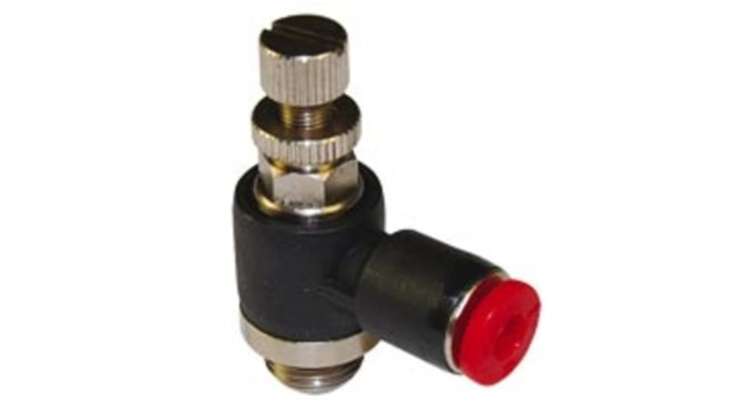 Norgren Pneufit C Series Threaded In-line Regulator, G 1/8 Inlet Port, Push In 8mm Tube Inlet Port x Push In 8mm Tube