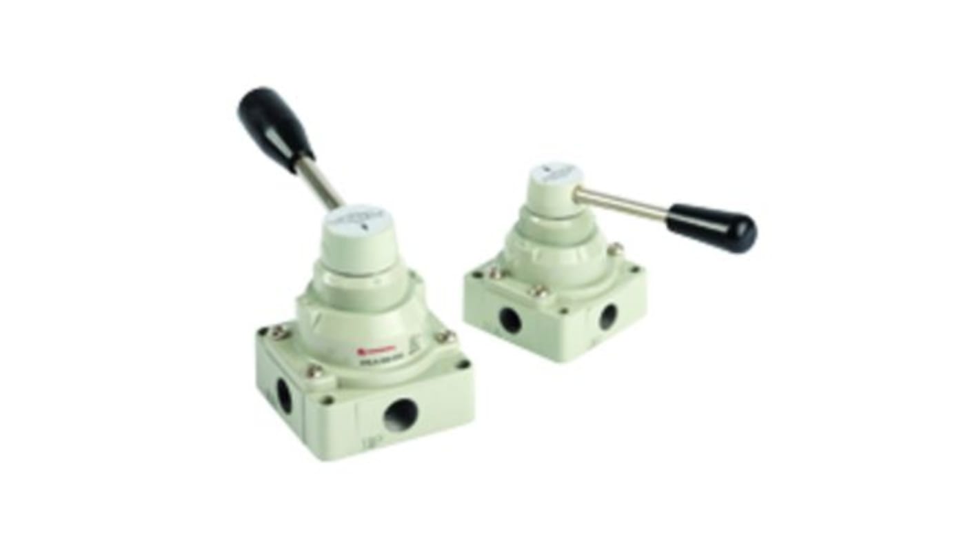 Norgren 2-Apr Pneumatic Manual Control Valve VHLA Series, G 1/4, 4-Jan, III B