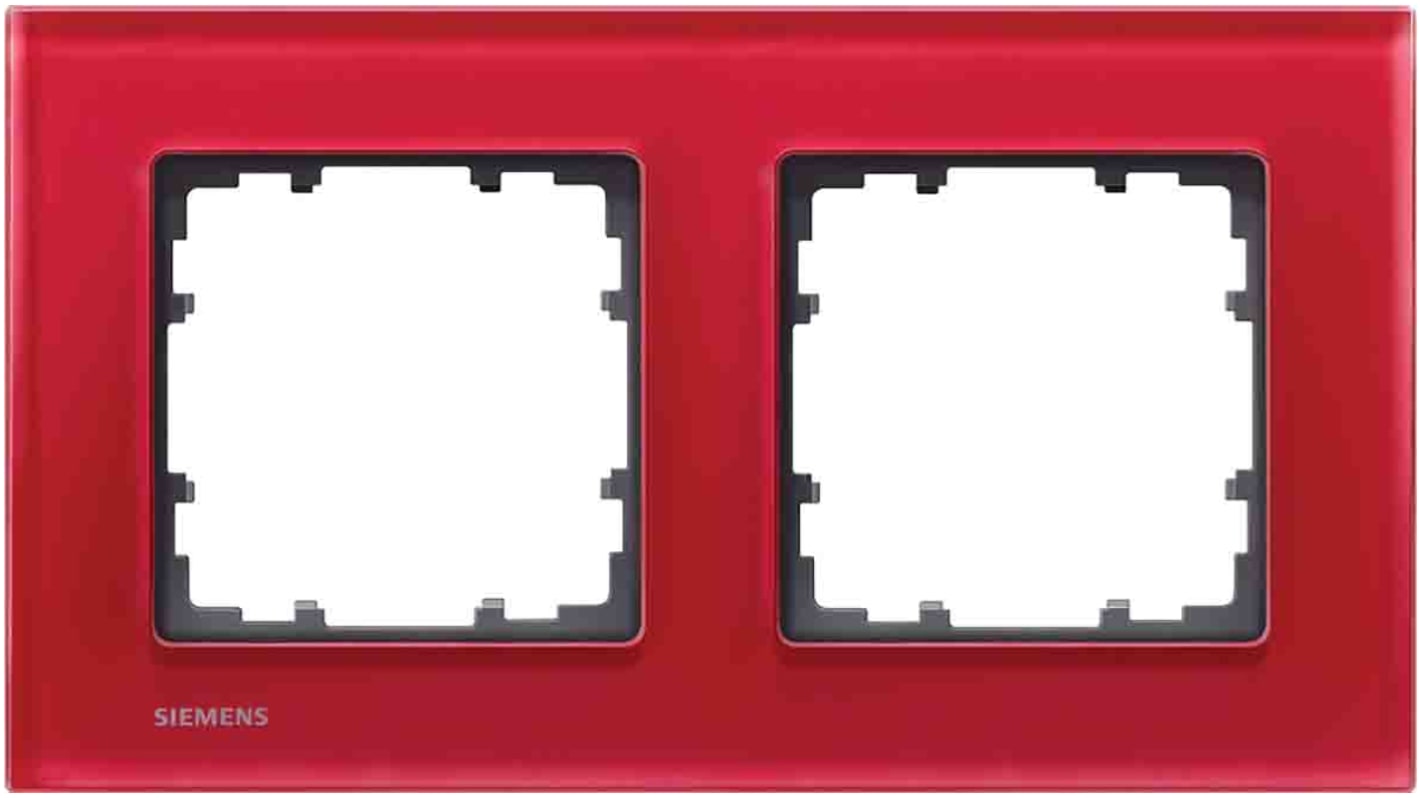 Siemens White 2 Gang Frame