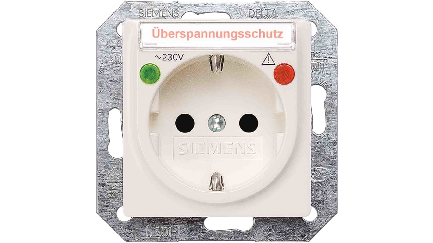 Siemens Steckdose 1-fach Innenbereich Weiß / 16A