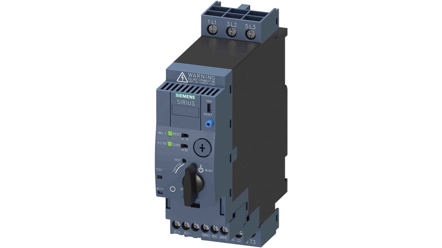 Siemens SIRIUS 3RA6 Load Feeder, DOL, 0.75 kW, 690 V ac, 3 Phase, IP20