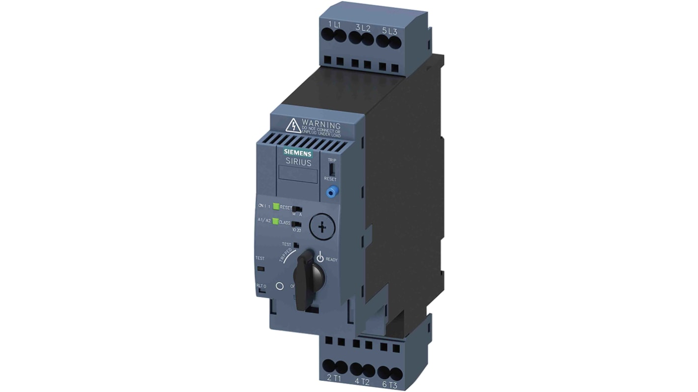 Siemens SIRIUS 3RA6 Load Feeder, DOL, 3 kW, 690 V ac, 3 Phase, IP20