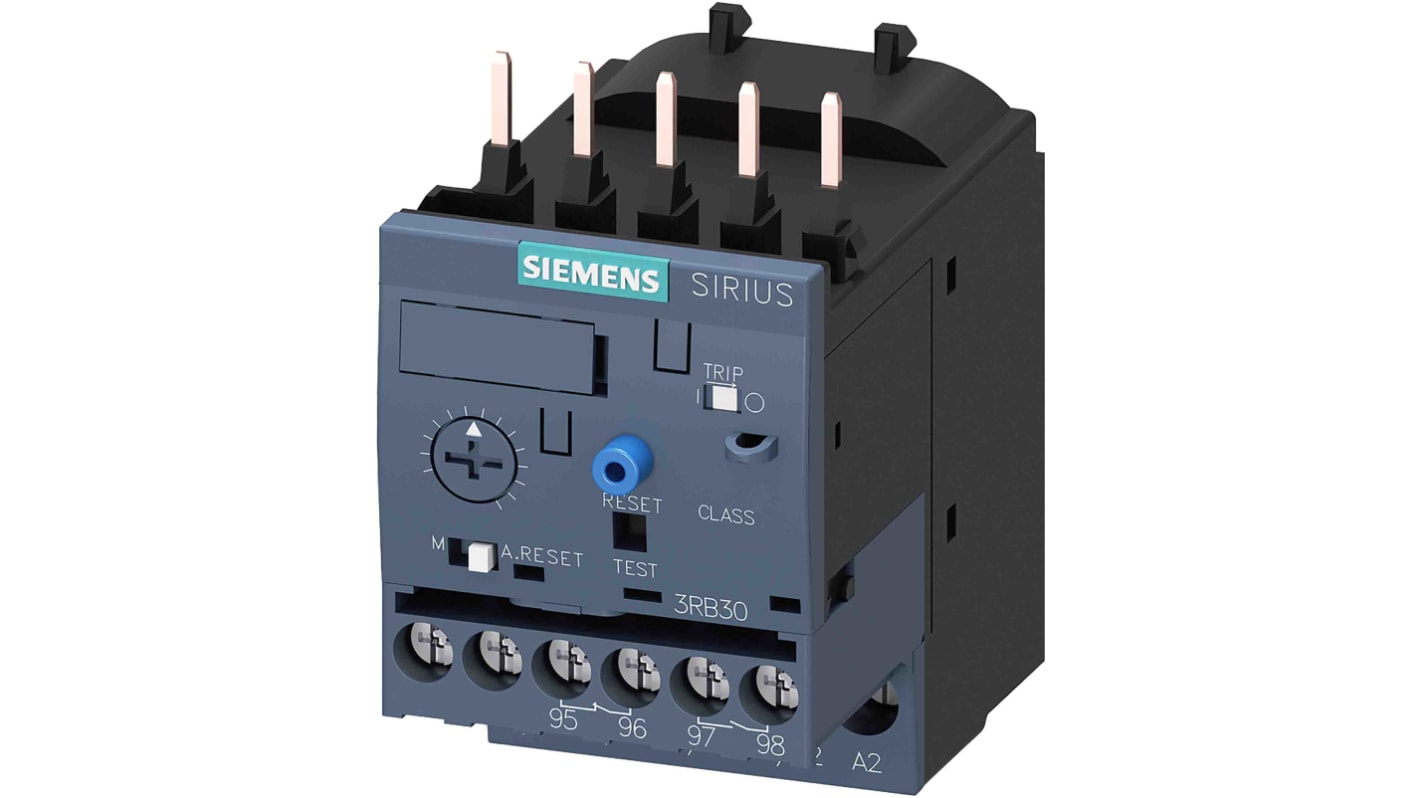 Siemens 3RB Overload Relay 1NC + 1NO, 4 → 16 A F.L.C, 16 A Contact Rating, 3P, SIRIUS