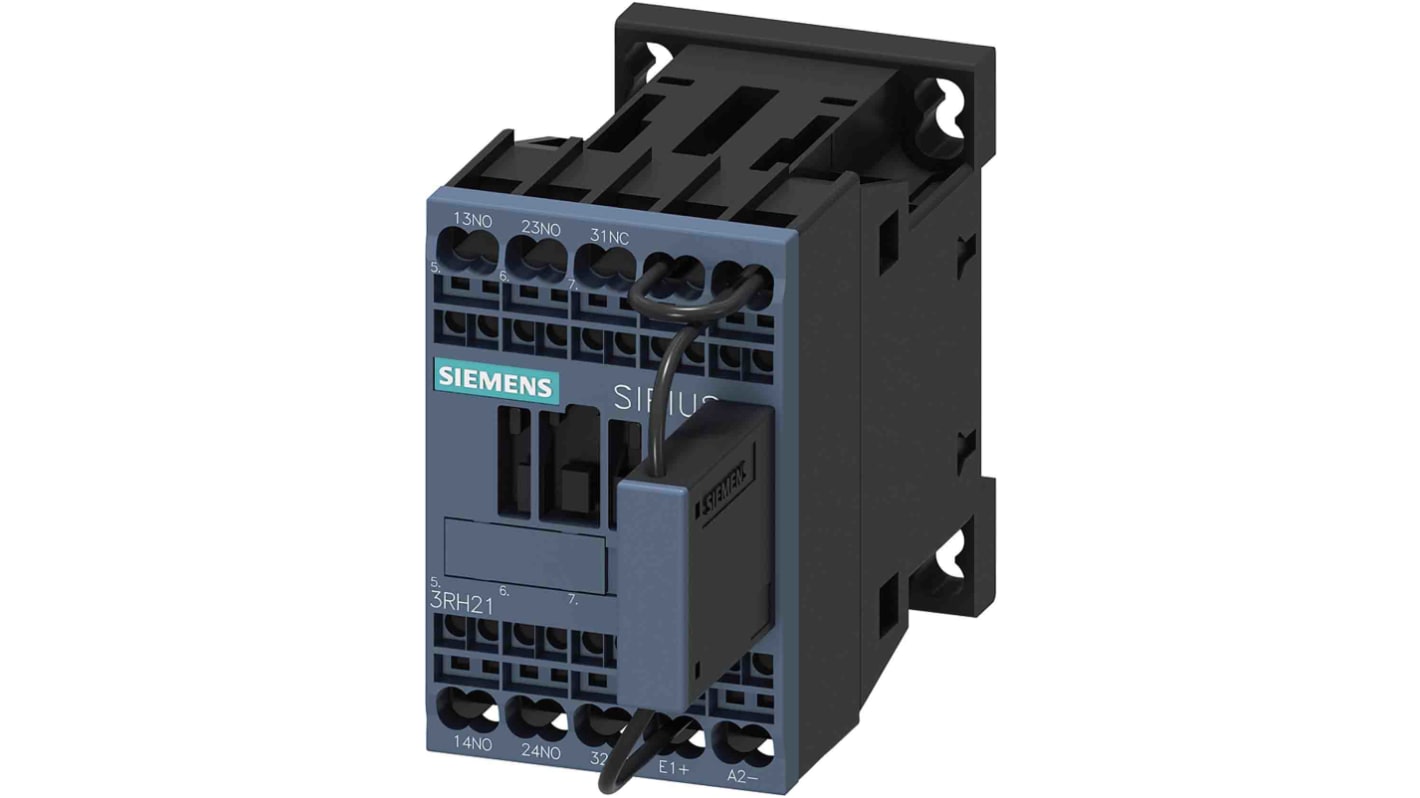 Siemens SIRIUS 3RH2 Contactor Relay, 3 A, 1NC + 2NO