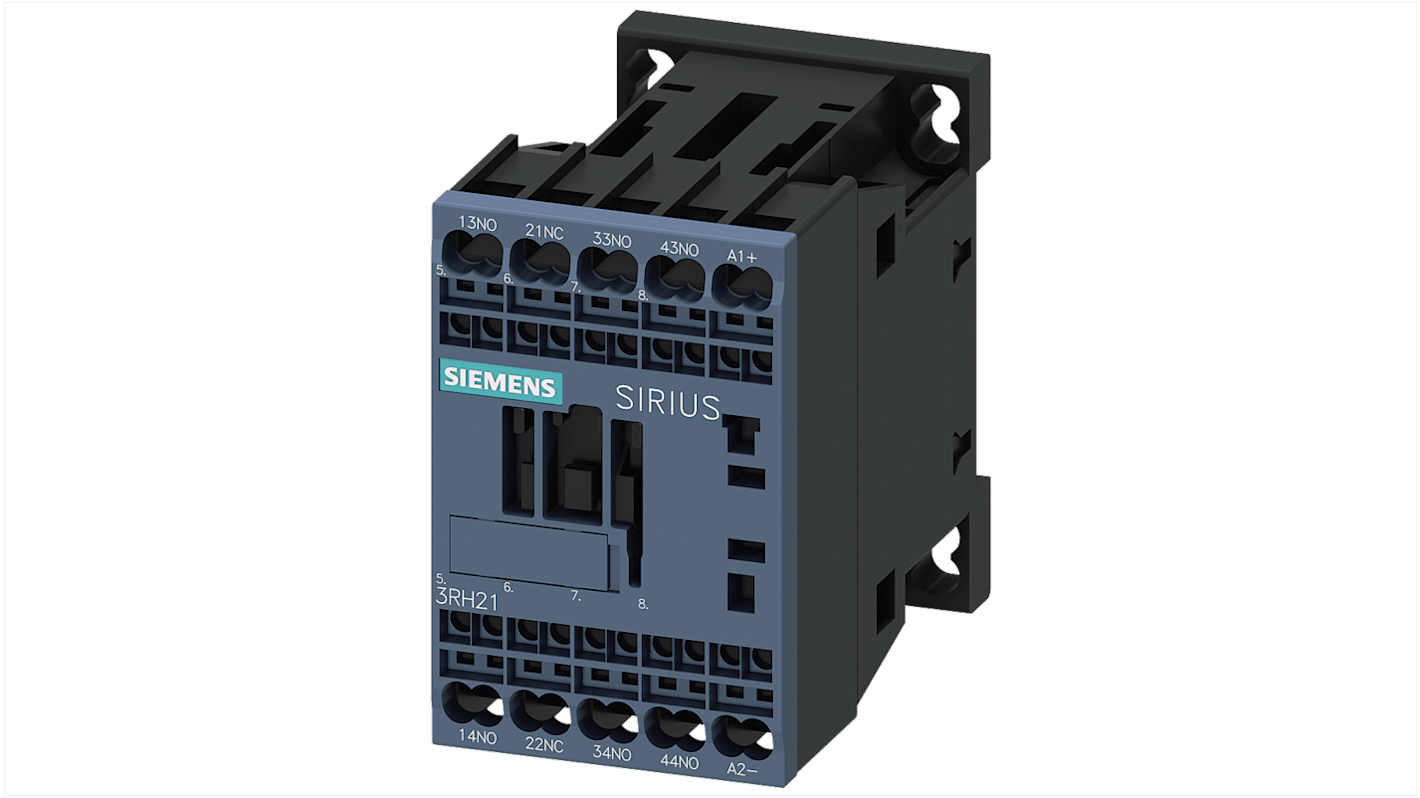 Siemens SIRIUS 3RH2 Contactor Relay, 3 A, 1NC + 3NO