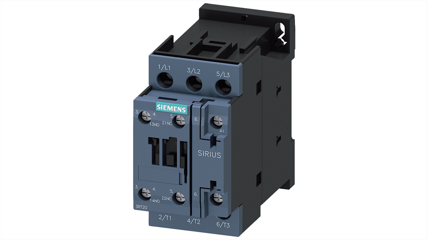 Contattore Reversibile Siemens, 3 poli, 1 N/C + 1 N/A, 12 A, 5,5 kW, bobina 110 V c.a.