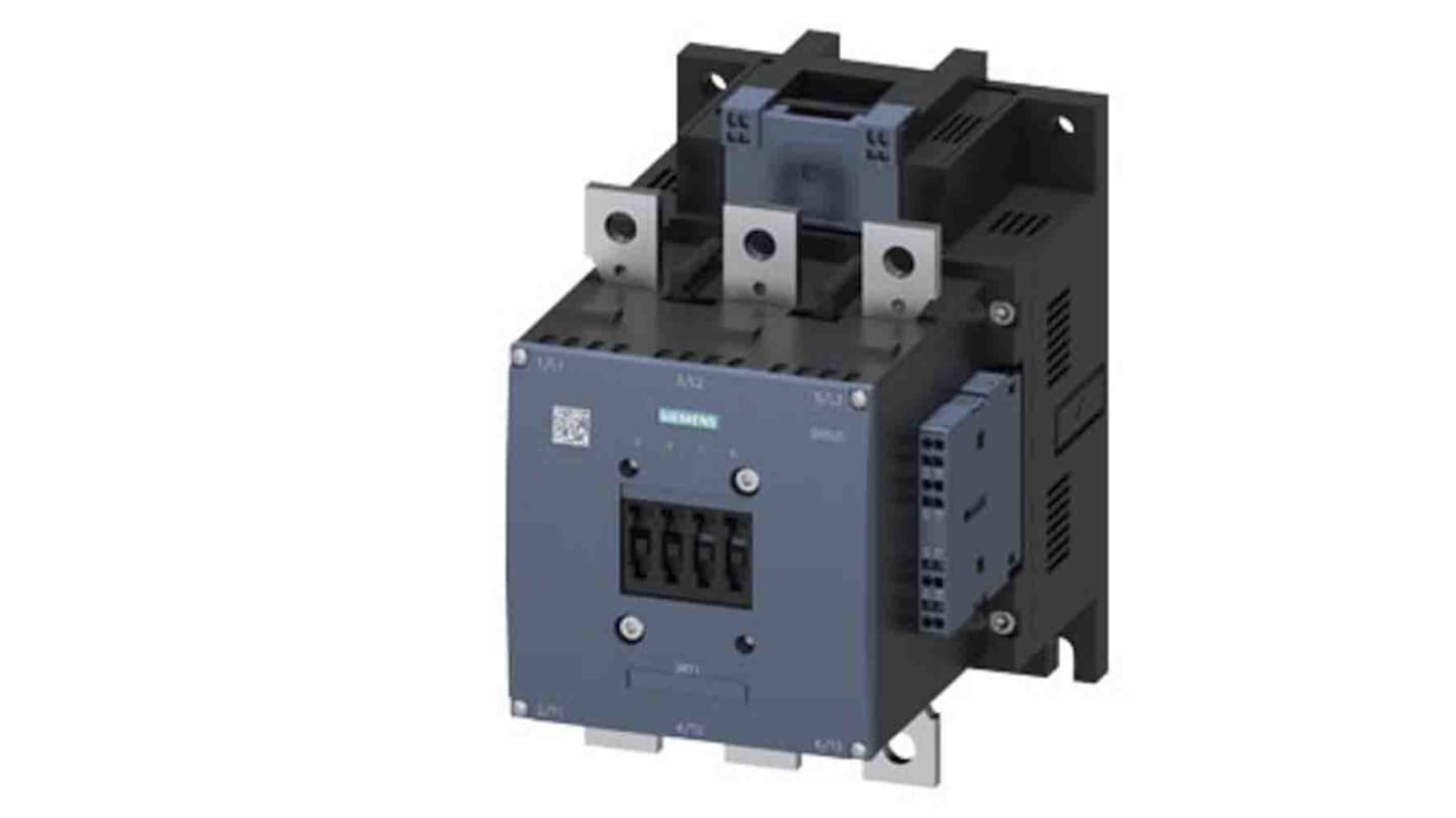 Siemens SIRIUS 3RT Size S10, 3RT1 Contactor, 3-Pole, 110 kW, 2NO + 2NC