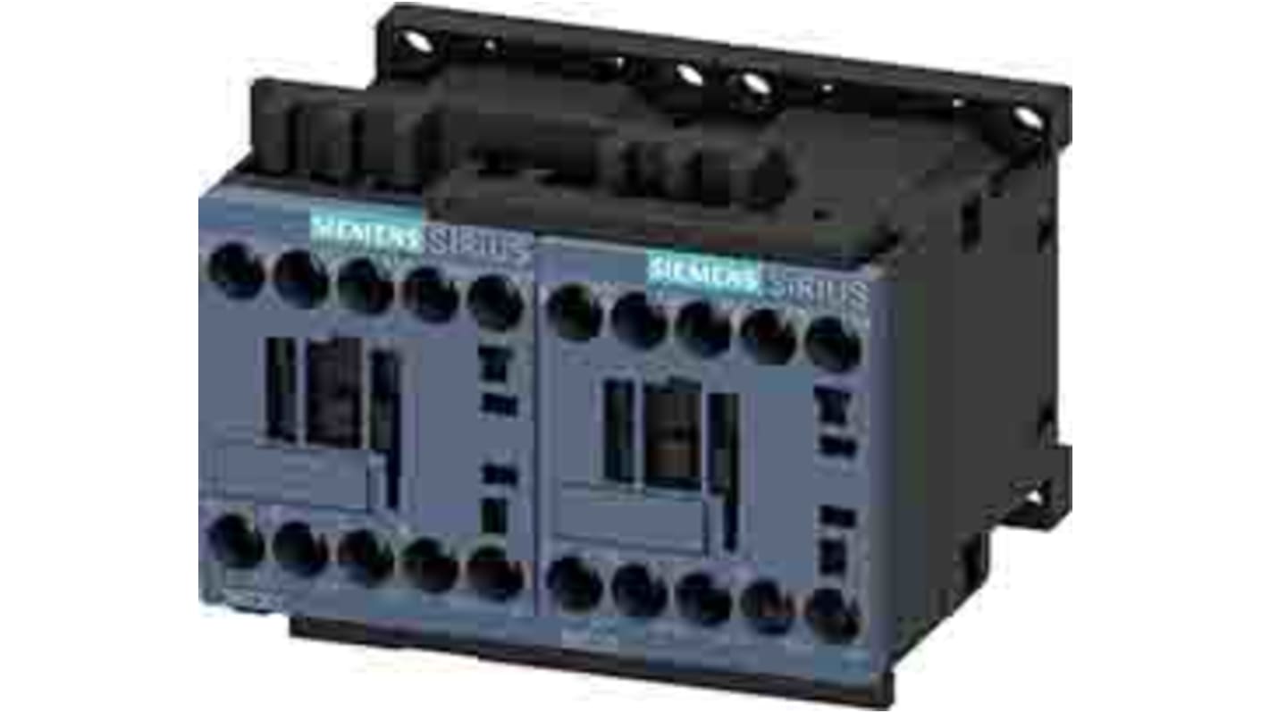 Siemens SIRIUS Reversing Contactor, 24 V dc Coil, 3-Pole, 16 A, 7.5 kW, 3NO