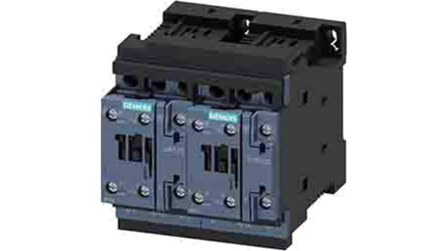 Stycznik odwrotny 24 V DC Siemens styki: 3 5,5 kW 12 A 3NO 3RA2324-8XB30-1BB4