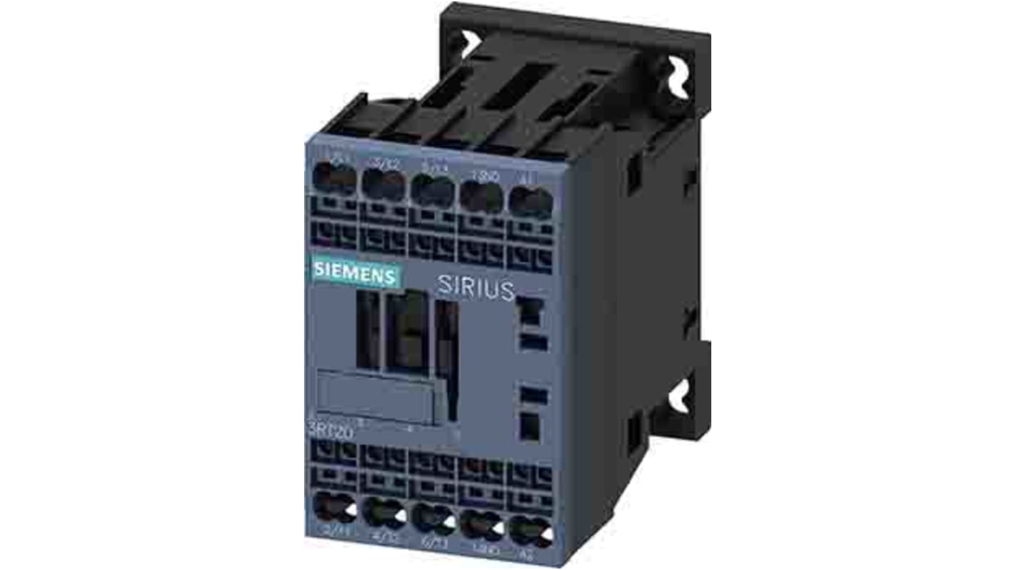 Siemens SIRIUS 3RT Size S00, 3RT2 Contactor, 400 V ac Coil, 3-Pole, 7 A, 3 kW, 1NO
