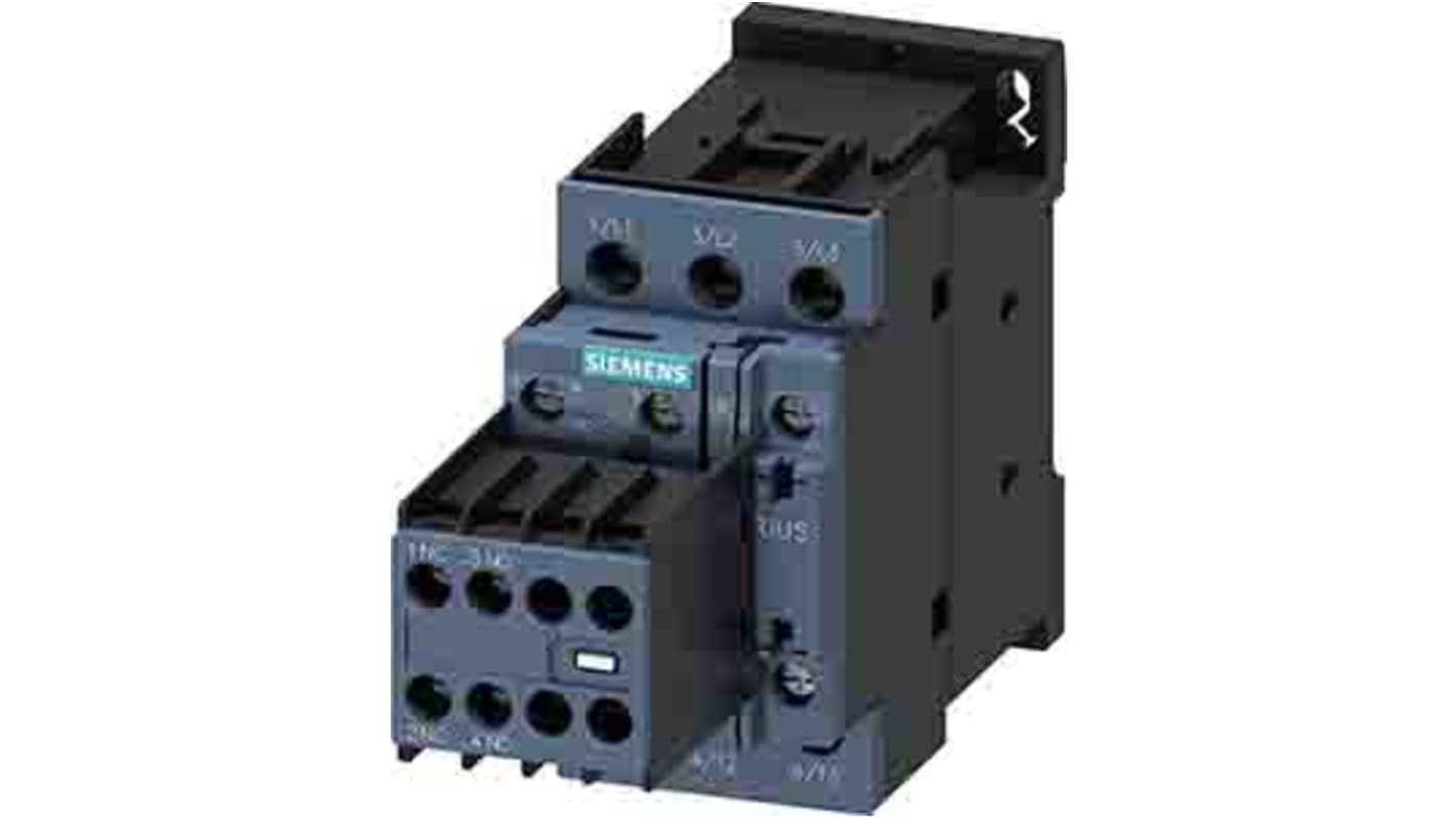 Stycznik 110 V AC Siemens styki: 3 7,5 kW 17 A 2NO + 2NC 3RT2025-1AG24