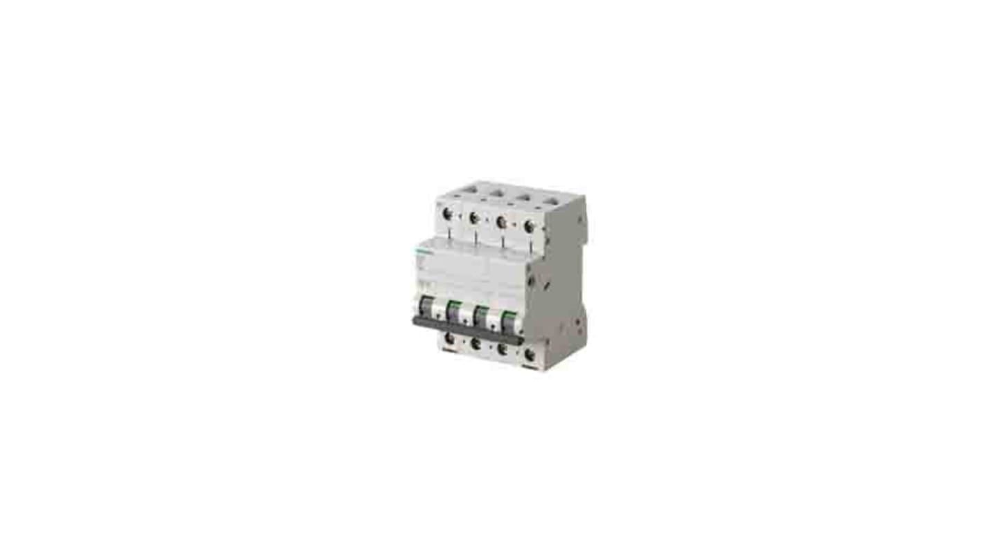 Siemens 5SL6 MCB Leitungsschutzschalter Typ C, Pol 3P+N 8A 400V SENTRON DIN-Schienen-Montage