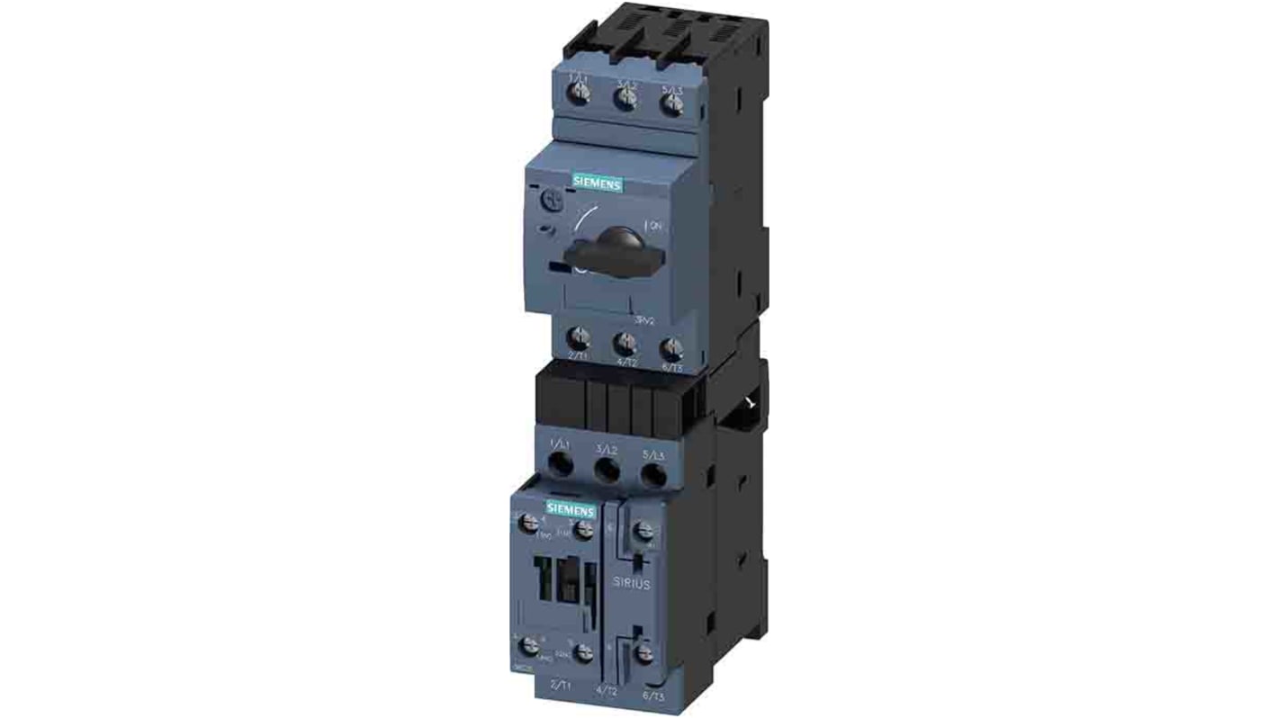 Siemens SIRIUS 3RA Load Feeder, DOL, 2.2 kW, 690 V ac, 1, 3 Phase, IP20