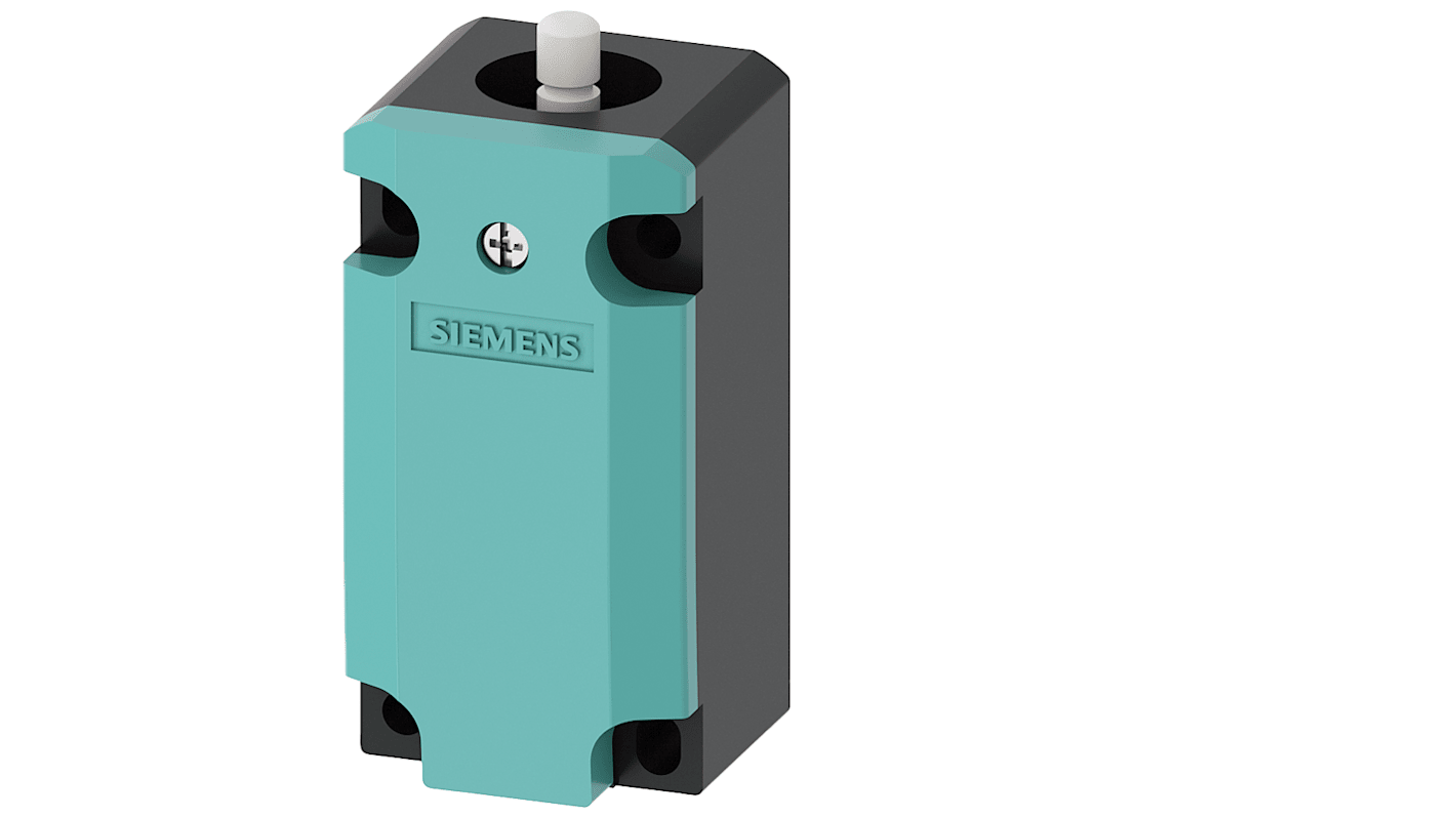 Siemens 3SE5 Series Round Plunger Limit Switch, 1NC/1NO, IP66, IP67, Metal Housing, 400V ac Max, 4A Max
