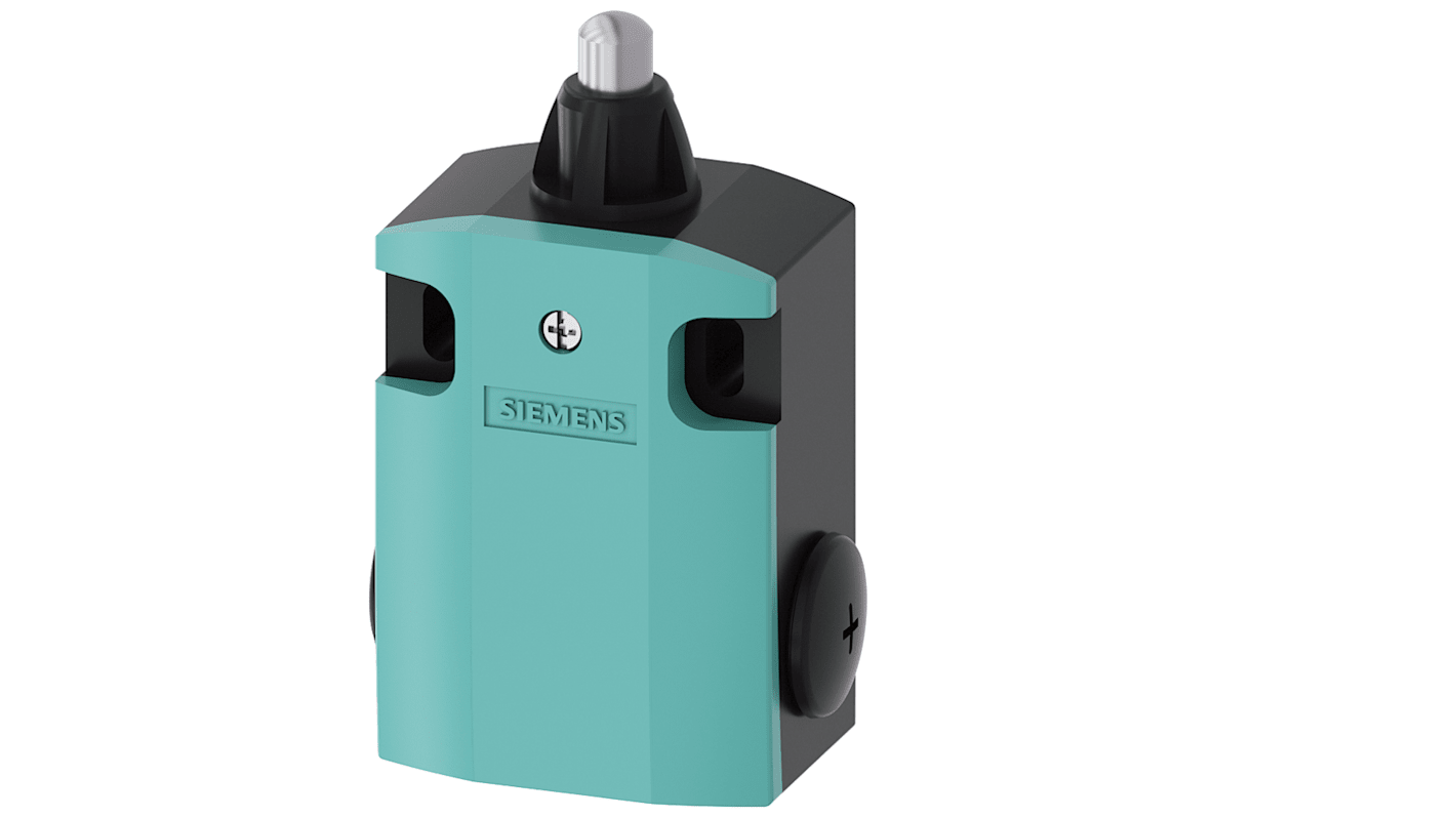 Siemens 3SE5 Series Round Plunger Limit Switch, 1NC/1NO, IP66, IP67, Metal Housing, 400V ac Max, 4A Max