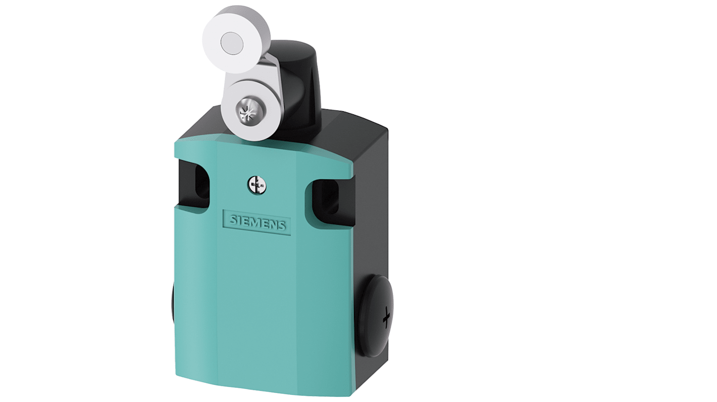 Siemens 3SE5 Series Roller Lever Limit Switch, 1NC/1NO, IP66, IP67, Metal Housing, 400V ac Max, 4A Max