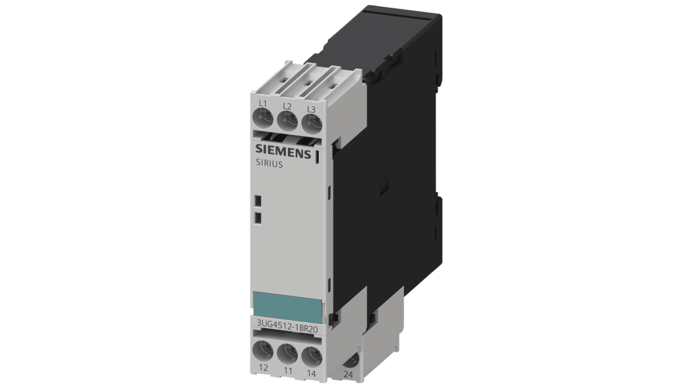 Siemens Phase Monitoring Relay, 3 Phase, DPDT