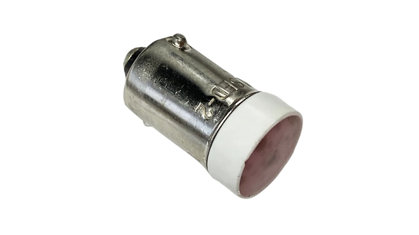 Idec Red LED Indicator Lamp, 12V, BA9 Base, 10.6mm Diameter, 200mcd