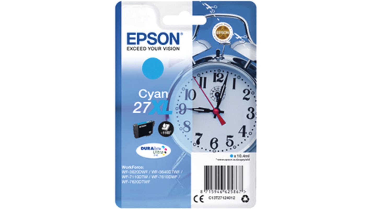 Epson C13T27124012 Druckerpatrone für Epson Patrone Cyan 1 Stk./Pack Seitenertrag 2200