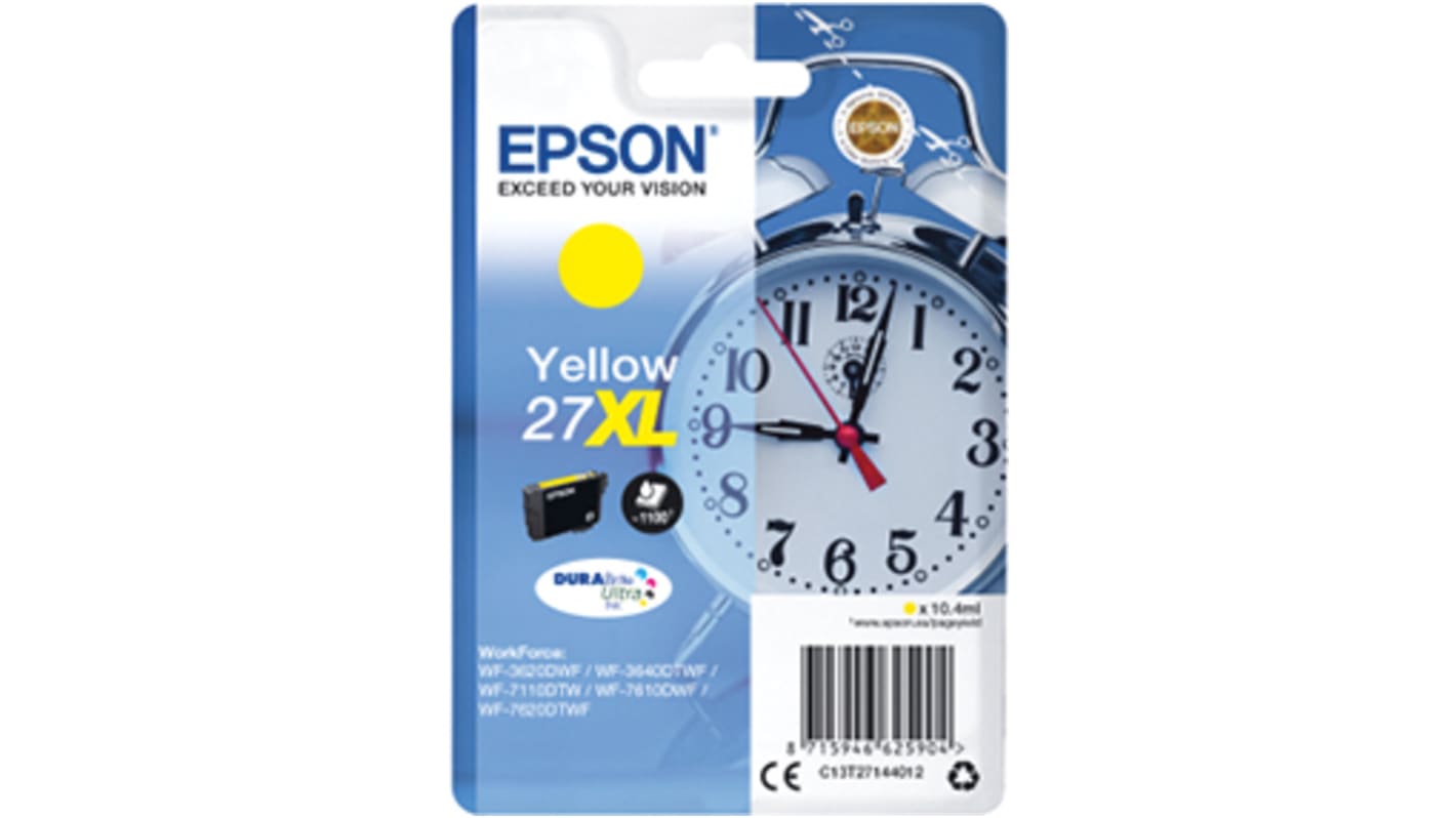 Epson C13T27144012 Druckerpatrone für Epson Patrone Gelb 1 Stk./Pack Seitenertrag 2200