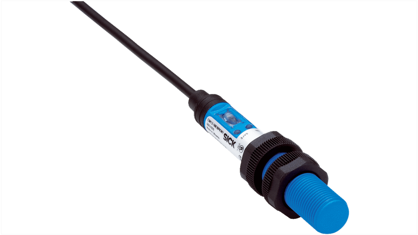 Rs-Online Sensore di prossimità Cilindro filettato SICK M12 rilevamento 8 mm 10 → 30 V c.c